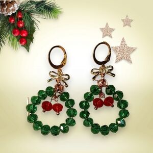 Hand made Christmas earrings